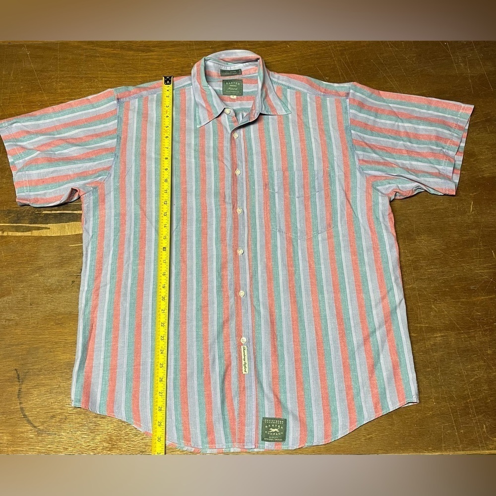 Baxter Brand Button Up Shirt - Multicolor - Polo - Mens Size Large